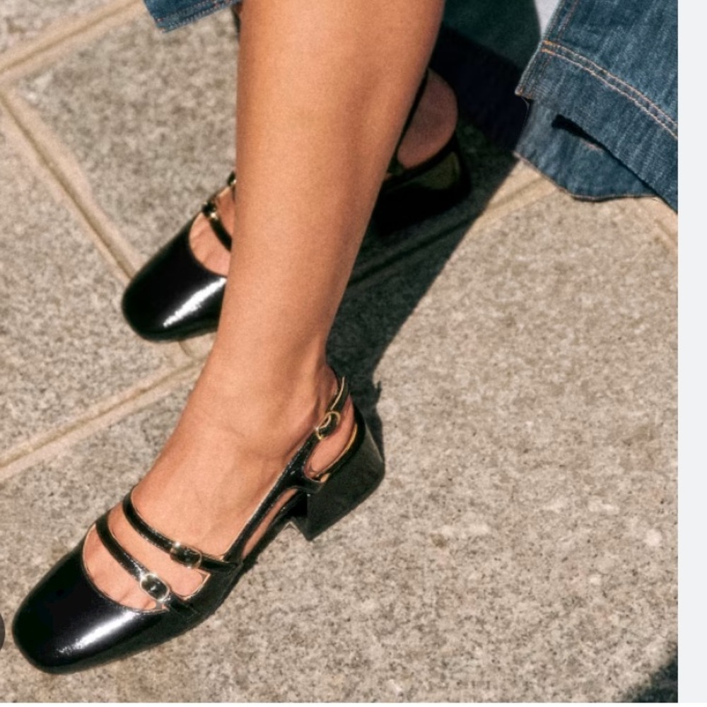New without tags-Paula Babies Mary Jane Heel Size 40 US 9 Black Shoes